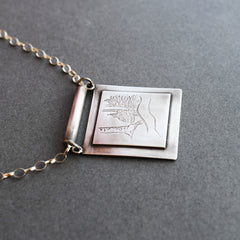 Walking in the Woods Silver Necklace