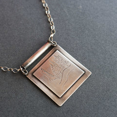 Walking in the Woods Silver Necklace